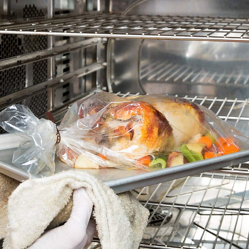 ECOOPTS Turkey Oven Bags Large Size Oven Cooking Roasting Bags for Chicken Meat Ham Seafood Vegetable - 10 Bag (21.6 x 23.6 IN) (1 Pack Large Size) - Image 4